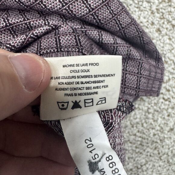 Vintage 90s Callaway Polo Shirt Men's Medium Red AOP Diamond Pattern Cotton Y2K - Picture 11 of 16